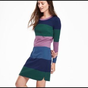 Boden striped sweatshirt dress